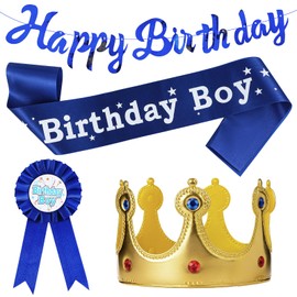 Hariendny Golden King Crowns Set Adjustable Prince Crowns Hat Gold Costume Crown Supplies for Boys Birthday Party