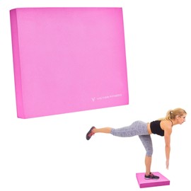 Victor Fitness Pink Non-Slip Balance Foam Pad for Stability Training, Yoga, and Physical Therapy. Versatile Mat Used for Knee Support and Lower Back Support. Can be Used at The Gym or in The Office.