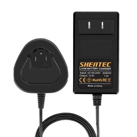 Shentec - Cargador de batería de iones de litio de 12 V compatible con batería Dremel 12V 8200 8220 8300 B812-02 B812-03 (no para batería Ni-MH/NI-CD)
