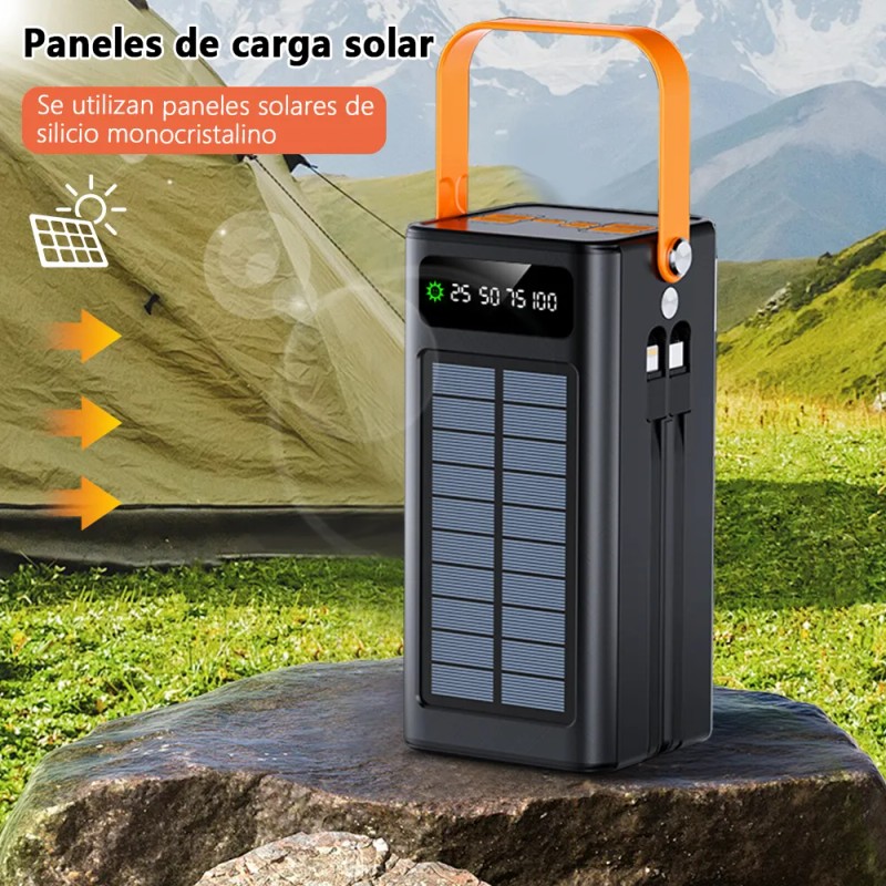 Linterna Exterior Del Banco De Energía Solar 70000 Mah