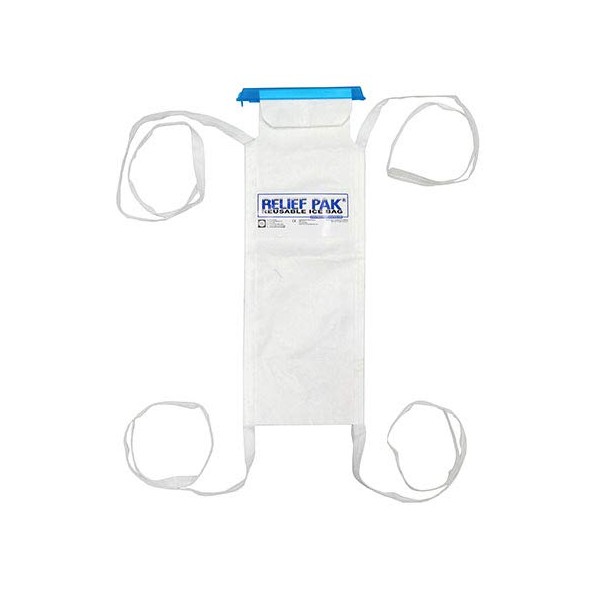 Relief Pak174; Small Insulated Ice Bag with Tie Strings, 5"