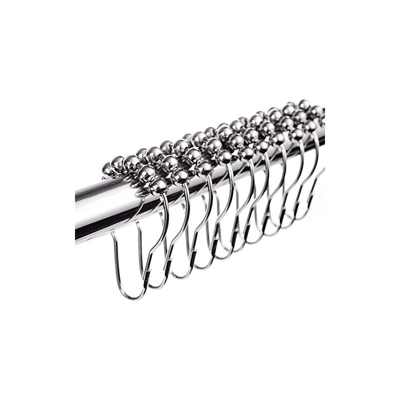 LIHAO 12Pcs Cortina de Ducha de Acero Inoxidable