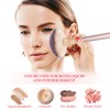 Healeved 1set Fan Makeup Brush for Blush and Highlighter Soft
