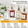 MHDCLY Coffee Bar Accessories, Coffee Syrup Dispenser - 4pack,16.9oz Syrup