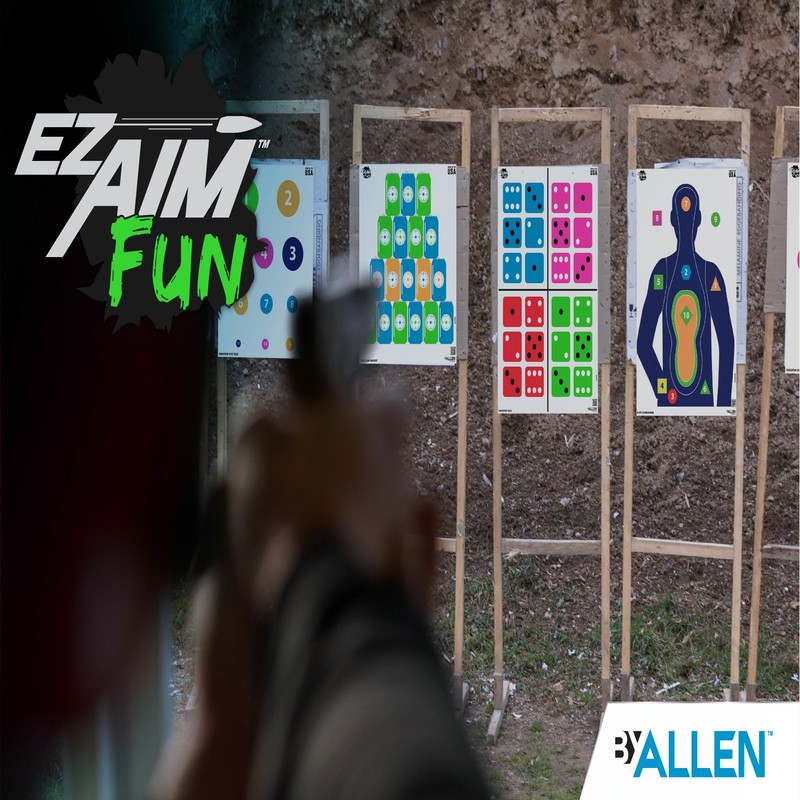 EZ-Aim Fun Shootin' Eye Test Paper Shooting Target, 24" x