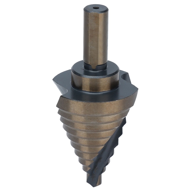 Spiral Step Drill Bit 10 Size Dark Yellow High Speed