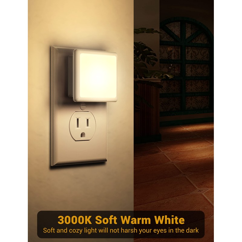 JandCase Night Lights Plug into Wall 2 Pack, Plug in