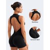 YEOREO Backless Workout Jumpsuits Women One Piece Sleeveless Jumpsuit with