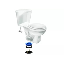 georglasko_8 Wax Free Toilet Seal Bowl Gasket Fit Any Drain Secure Universal Gasket Stackable