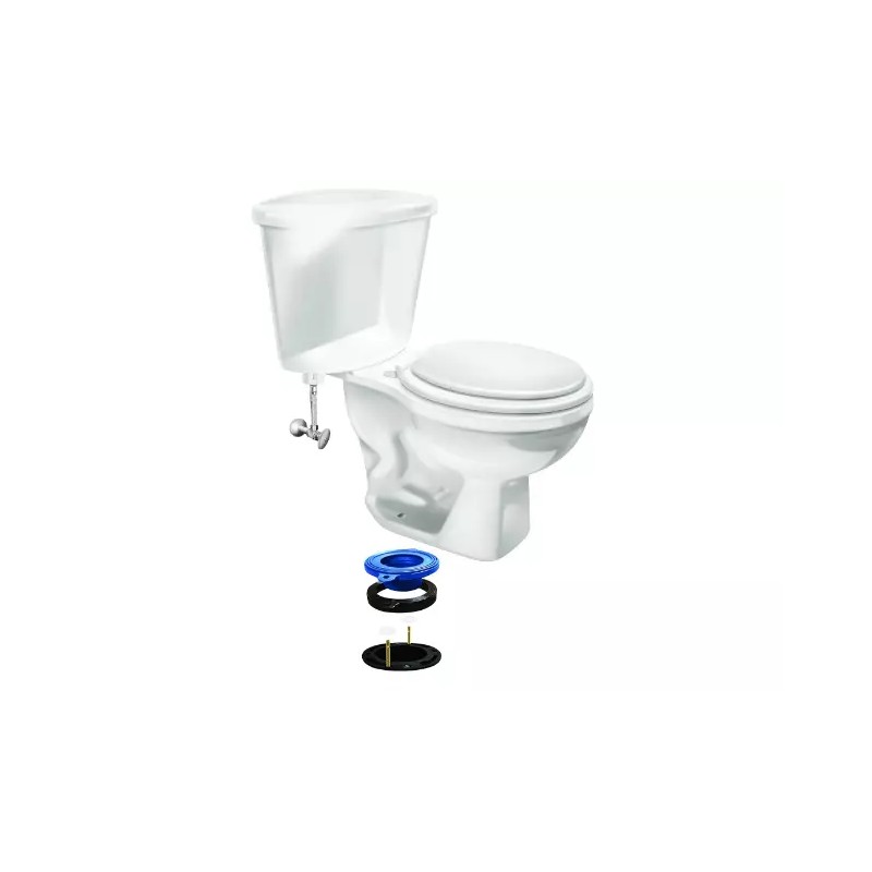 georglasko_8 Wax Free Toilet Seal Bowl Gasket Fit Any Drain