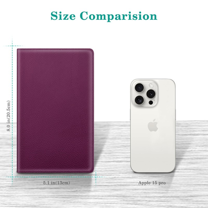 Fintie Server Book Organizer with Zipper Pocket, PU Leather Restaurant
