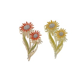 Leadigol Hair Clips Claw for Women,Women Large Shark Clip Temperament Trendy Hair Clip Alloy Girl Headdress Rhinestone Hair Grip Clip