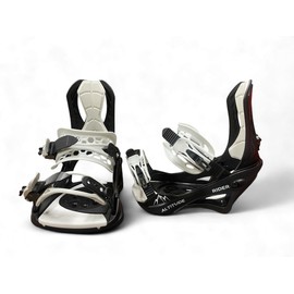 Altitude Rider Snowboard bindings S/M (Men 6-8.5 | Women 6.5-9) Black/White