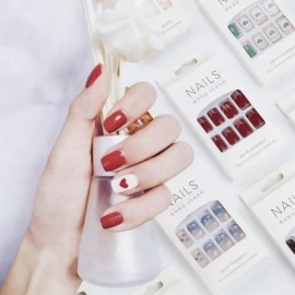 Beru 베르 핸드메이드 네일팁 22종 간편 부착 손톱 연출용 셀프네일 마리셀러 [03] Ver Handmade Nail Tips 22 Types Easy Attachment Nail Art Self-Nail Mariceller [03]