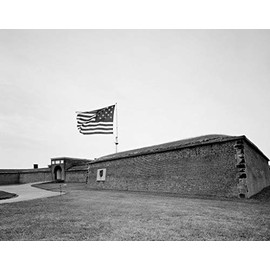 Photo - Fort McHenry, the place where Francis Scott Key observed that the"flag was still there" and wrote the words to"The Star-Spangled Banner"- Fine Art Photo Reporduction 20in x 16in