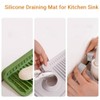 Silicone Faucet Splash Guard, Sink Drying Mat for Kitchen Bathroom,