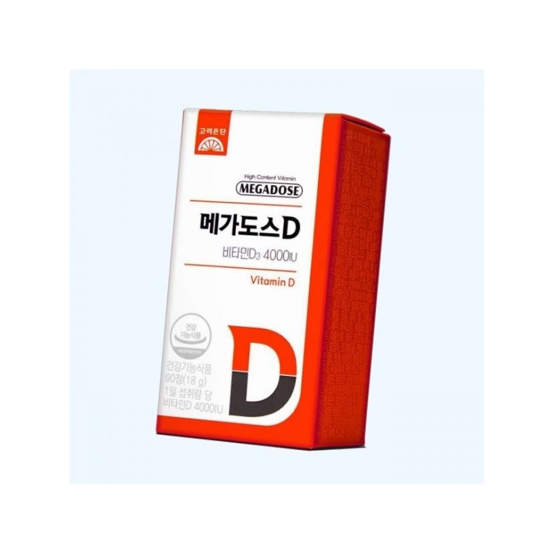 Goryeo Eundan Korea Eundan Megadose D Vitamin D3 4000IU 90
