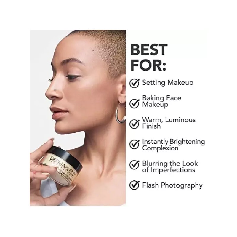Dermablend 더마블렌드 루즈 세팅 파우더 페이스 메이크업 및 마무리 파우더로