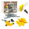 Mounting clips for quick plaster profile 23 mm with impact