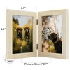 Frametory, 5x7 Double Picture Frame Hinged 2 Photos Frame Collage,