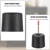 OwnMy 4PCS 2 Inch Plastic Furniture Legs Screw-in Plastic Sofa