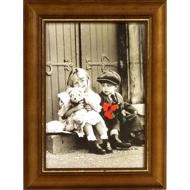 Iwata MP-27-EL Picture Frame, EL Size, Wood, Brown