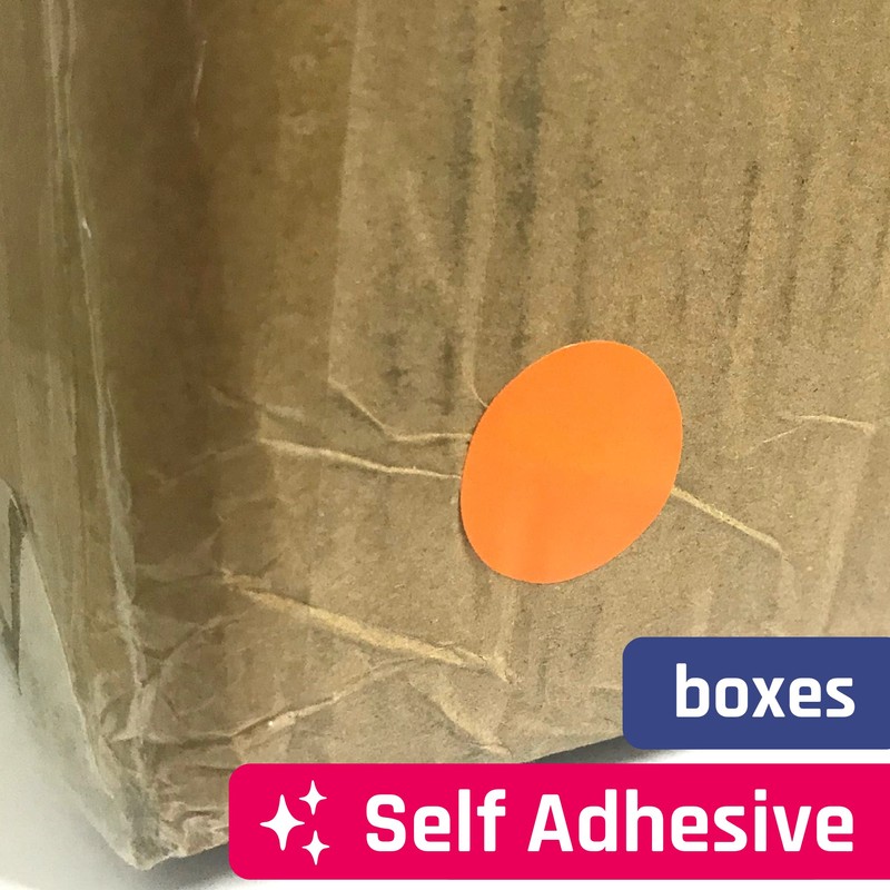 240 Pieces - White Large Circle Round Stickers, 5cm