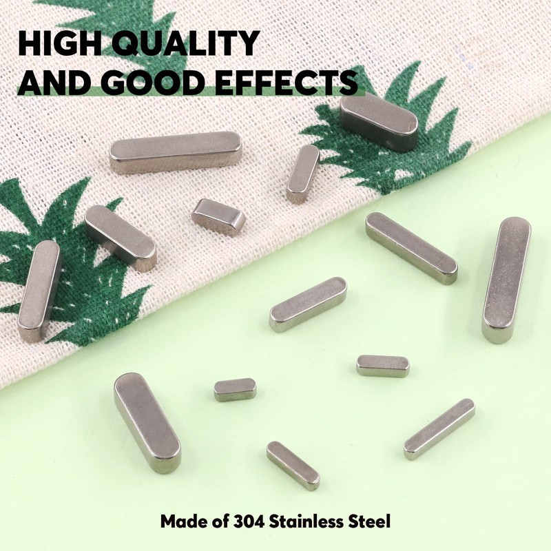 Keadic Key Stock Assortment Set, 140Pcs 304 Stainless Steel, 16