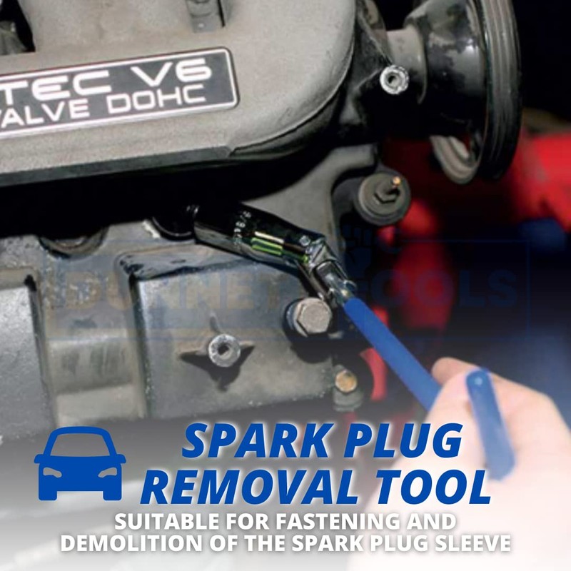Dunnet Tools Spark Plug Socket Remover Installer Set Flexi T