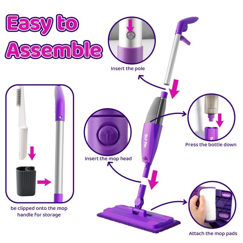 BLF Fun Spray Mop - Cleaning Set with Real Water