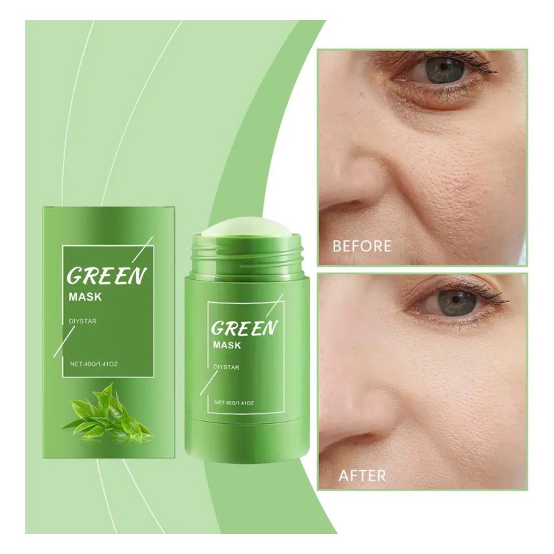 Mascarilla De Té Verde Efectiva En Barra, Máscara Limpiadora