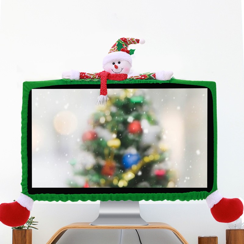 3D Christmas Cartoon 19-27inch Computer PC Monitor Display Frame Protective