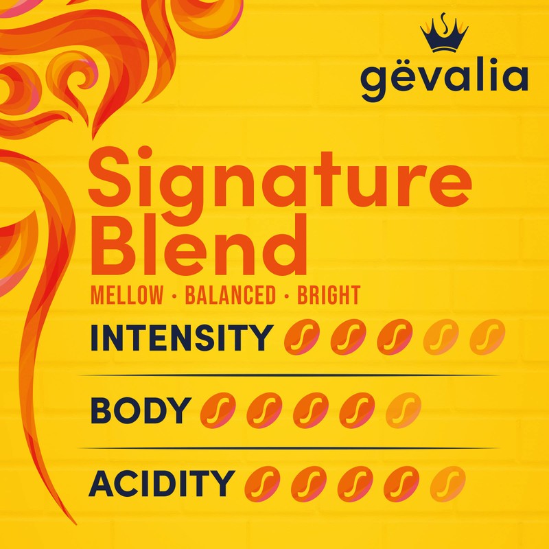 Gevalia Signature Blend Mild Light Roast K-Cup Coffee Pods, 84