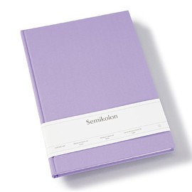 Semikolon 370065 Classic Notebook A4 Lined 176 Pages Cream White Paper Bookmark Lilac Silk Purple
