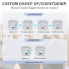 Productivity Timer Flip Gravity Sensor Cube Timer Countdown & Countup,Mute