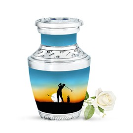 YATSKIA Golf Mini Urns for Human Ashes - Urns for Human Ashes Adult Man - Keepsake Urns for Human Ashes - Urns for Human Ashes Adult Female - Keepsakes for Ashes 3 Inch