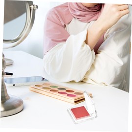 BIUDECO 4pcs Empty Eyeshadow Pans Refillable Square Cosmetic Cases Lightweight Lip Balm Holders for Travel Makeup Organization for Women Girls