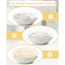 Plastic Bowl Covers for Sourdough Bread Proofing Large Disposable Elastic Food Wraps Fits 12-inch Bowls, Shower Caps for Banneton Bread Proofing Basket Plastic Food Wrap Can Covers 100 Pcs