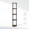 Furinno Turn-N-Tube 5 Tier Freestanding Corner Display Rack Shelving Unit,