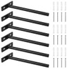 HAOMEEDUO Pack of 6 Shelf Brackets, Floating Concealed Shelf Brackets,