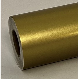 Colored Glossy Vinyl Tape, with Self-Adhesive (2 inch x 25 ft, Gold Metallic)