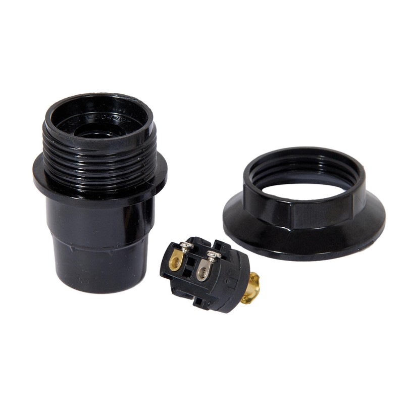 B&P Lamp® Euro Style, E12 Phenolic Candelabra Lamp Socket, Shell