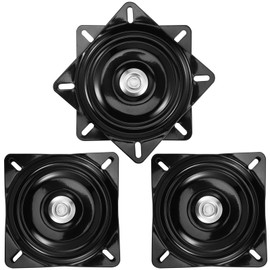 3 PCS 6 Inch Heavy Duty Bar Stool Swivel Plate Replacement, 360° Square Swivel Mechanism, Swivel Bar Stool Swivel Plate for Recliner Chair, Bar Stool, Furniture, Boat