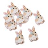 10Pcs Sew On Applique Patches Rabbit Applique Patches,Embroidered Bunny Patch