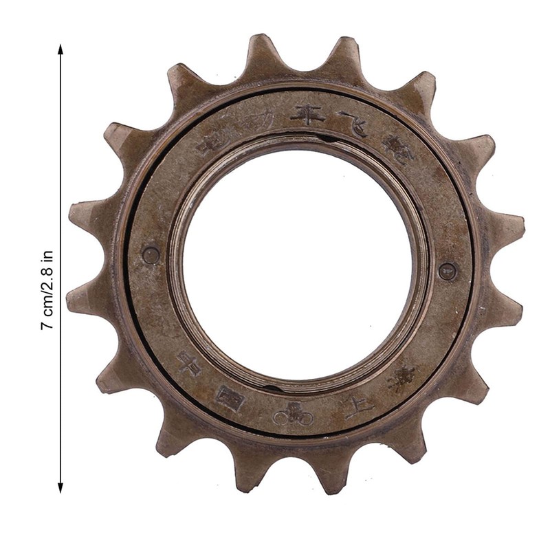 Bicycle Fixed Sprocket, 16 Teeth Bicycle Sprocket, Durable Freewheel Cassette