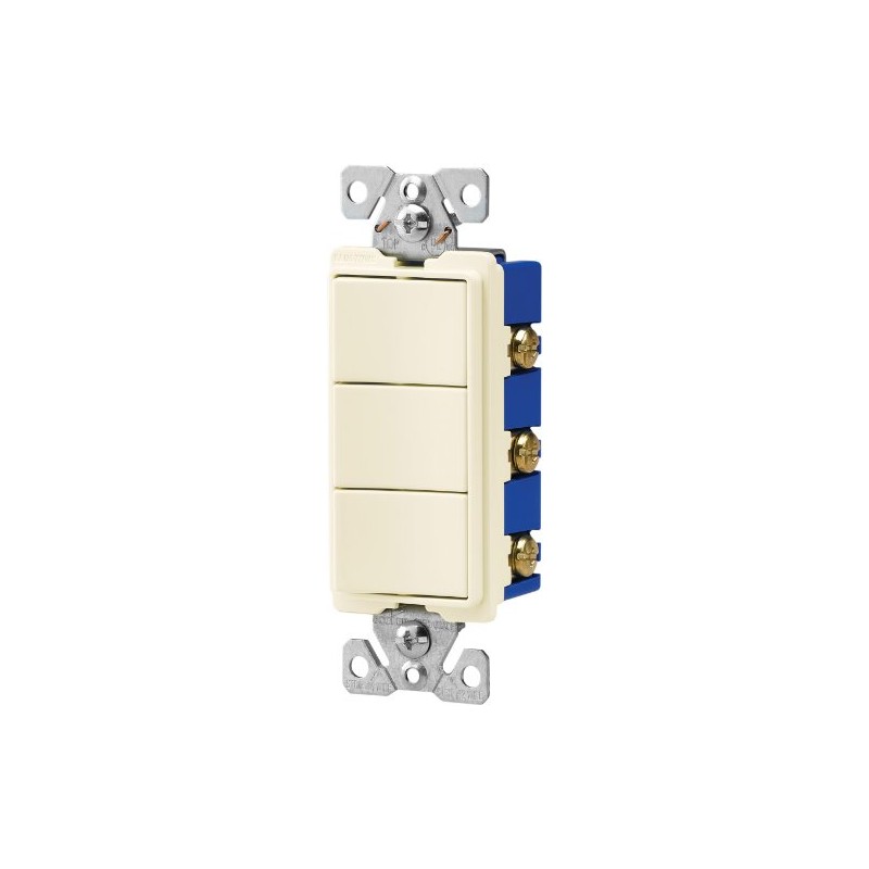 Eaton 7729LA-SP 15-Amp 3-Way 120-Volt Decorator Heavy Duty Grade Three