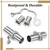 CUTHOLLOW 1.5" Tri Clamp Kit, 10Pcs 304 Stainless Steel Sanitary