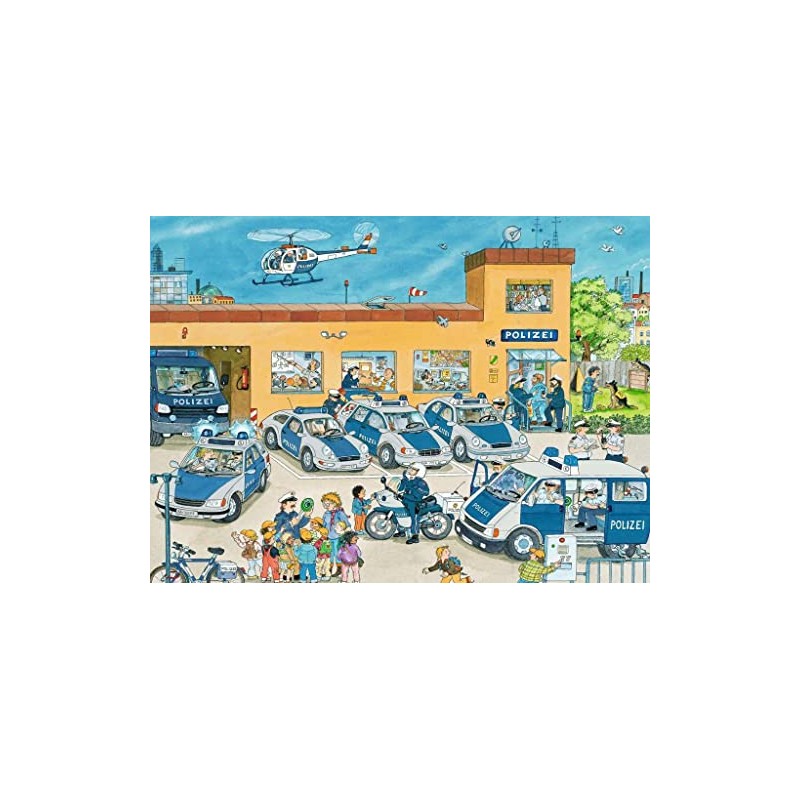 Ravensburger 10867 Jigsaw Puzzle 100 Pieces Police Station Theme