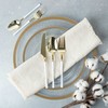 PLASTICPRO 20 Count Gold and White Plastic Knives Premium Quality