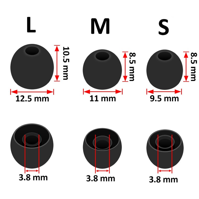 A-Focus 12 Pairs WF-C710N WF-C510 WF-C700N Ear Tips Set, Replacement